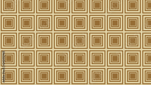 Brown Concentric Squares Pattern Background