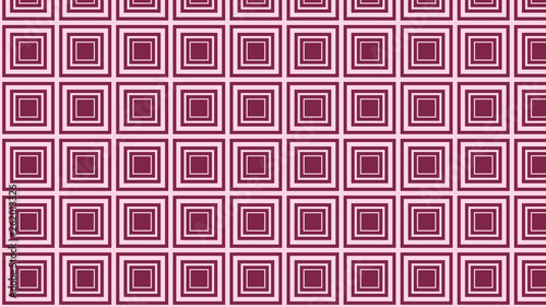 Pink Seamless Concentric Squares Pattern Background