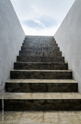 The design of stairs in modern building © gigsuppajit