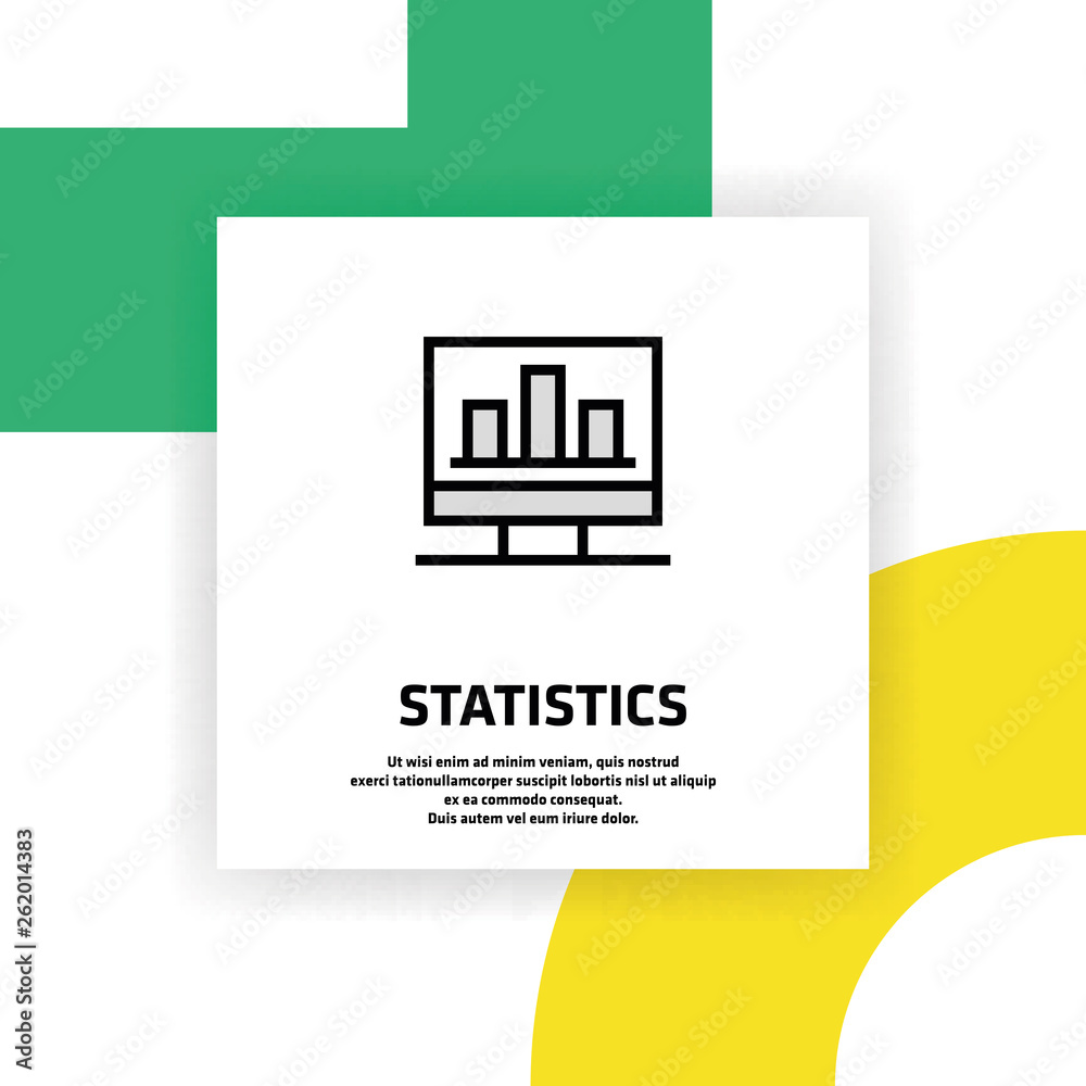 Statistics Icon Concept Statistics Icon Concept