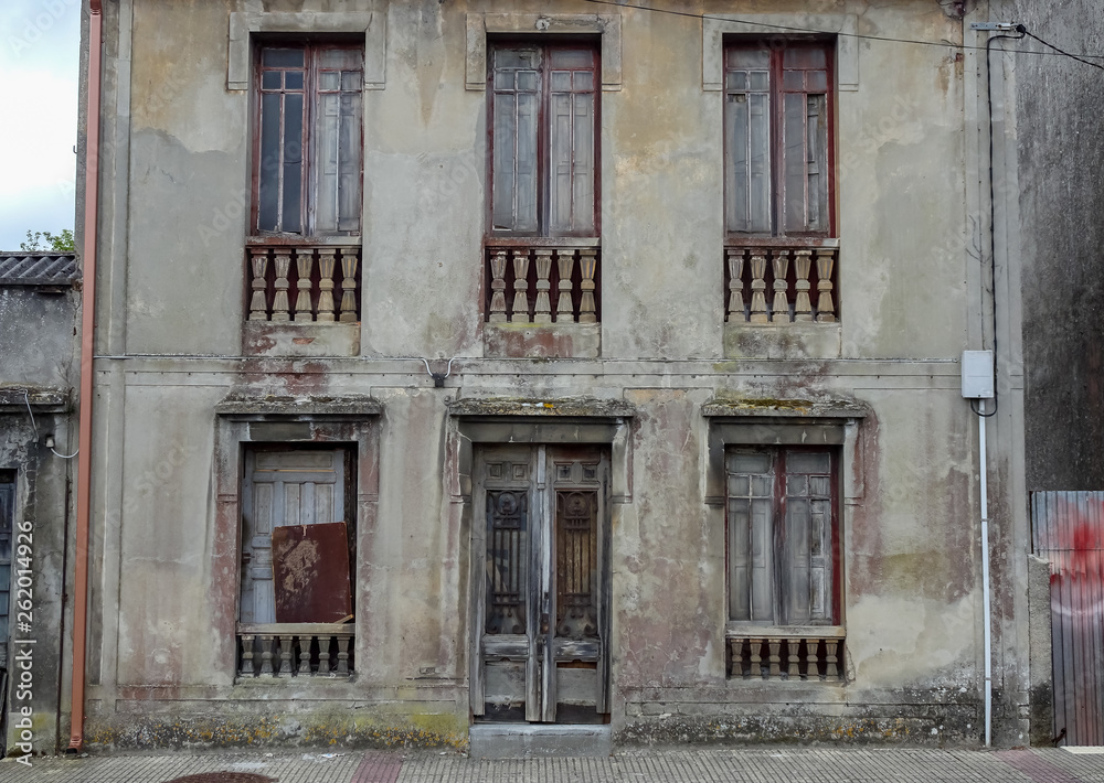 Abandoned old building in La Coruna Spain