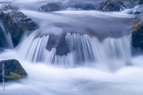 Blurred motion of water