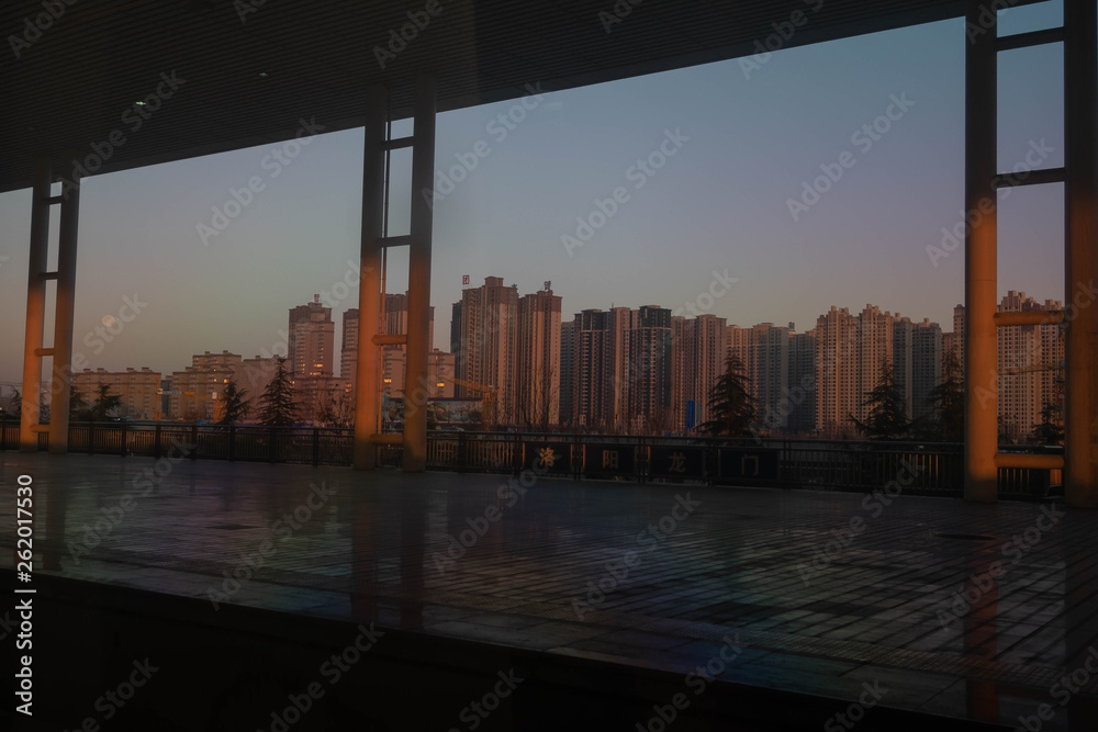 Fototapeta premium Luoyang Railway Station for high-speed trains.
