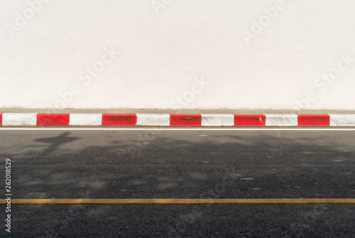 road footpath and wall