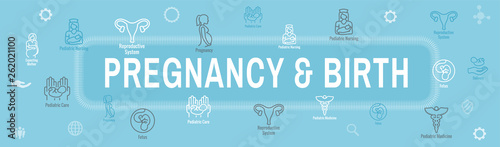Pediatric Medicine with Baby / Pregnancy Related Icon