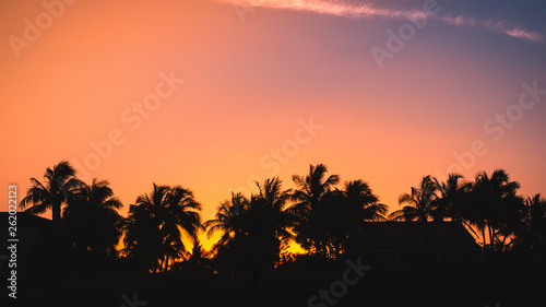 Beach sunset on Palm Beach Island