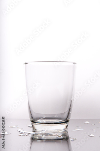 glass of water isolated on white background
