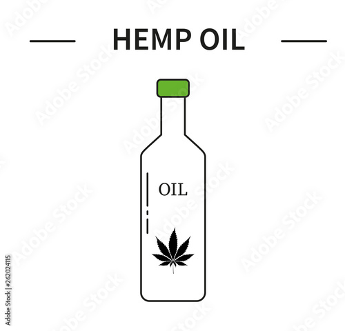 Template hemp icon sbornaya