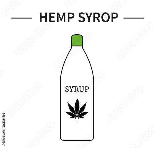 Template hemp icon sbornaya
