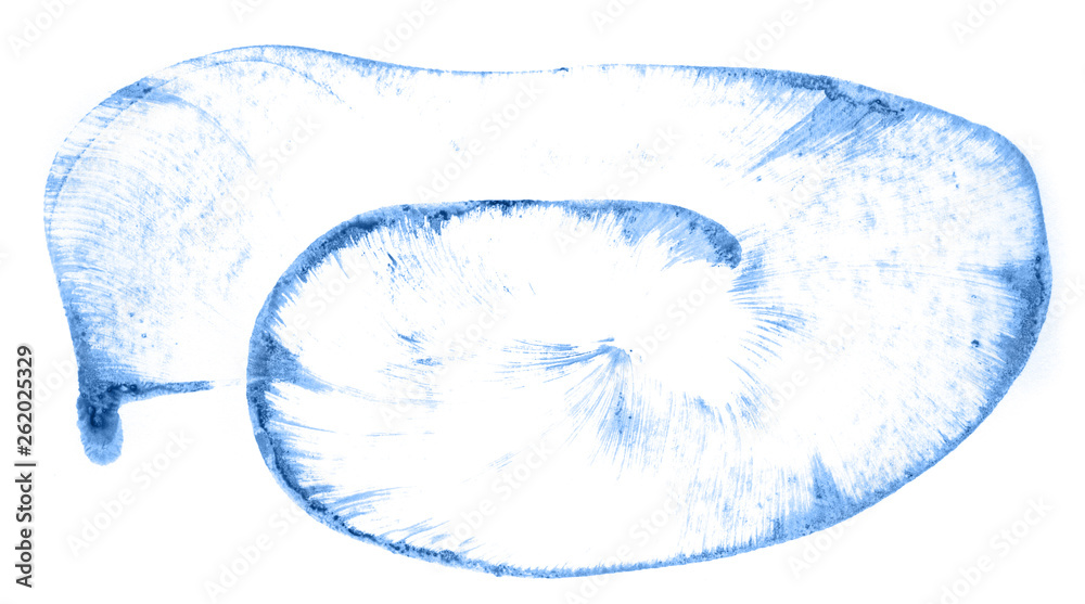 Abstract watercolor background hand-drawn on paper. Volumetric smoke elements. Blue color. For design, web, card, text, decoration, surfaces. Abstract watercolor background hand-drawn on paper. Volumetric smoke elements. Blue color. For design, web, card, text, decoration, surfaces.