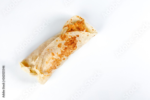 deep friend crispy chicken tenders cheese tortilla roll