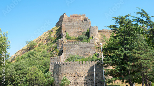 Gori  Georgia - Jul 04 2018  Ruins of Gori fortress. a famous Historic site in Gori  Shida Kartli  Georgia.