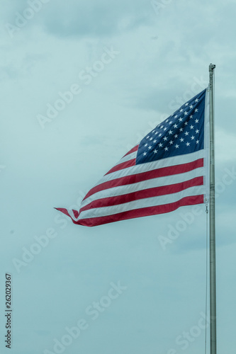 Flag Blowing in the Wind