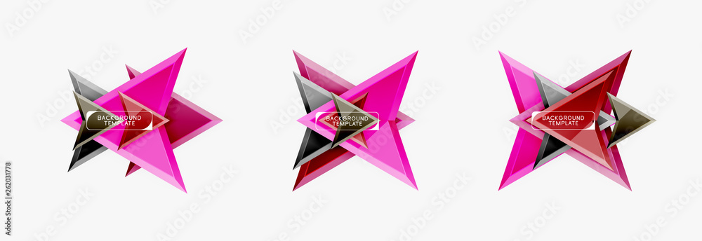 Arrows abstract geometric backgrounds and elements