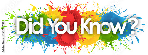 did you know word in splash’s background