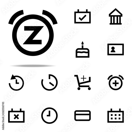 bell snooze icon. web icons universal set for web and mobile