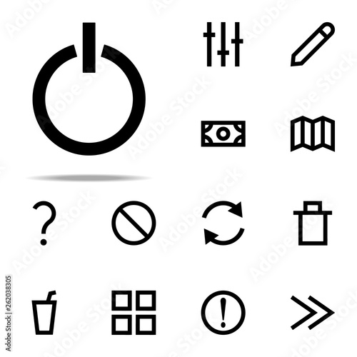 shutdown icon. web icons universal set for web and mobile