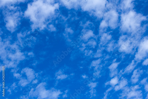 blue sky and clouds
