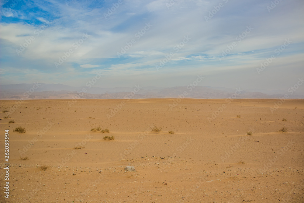 idyllic picturesque desert outdoor scenery nature landscape big sand valley and horizon board line between ground and sky, nobody, empty copy space for text, travel world concept photography idyllic picturesque desert outdoor scenery nature landscape big sand valley and horizon board line between ground and sky, nobody, empty copy space for text, travel world concept photography