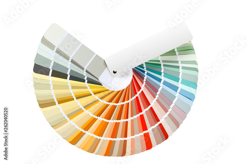 Color palette guide isolated on white.