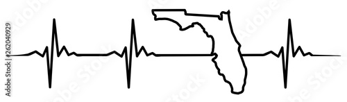 Florida heartbeat #isoliert #vektor - Herzschlag