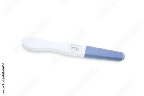 Pregnancy test isolated on white background