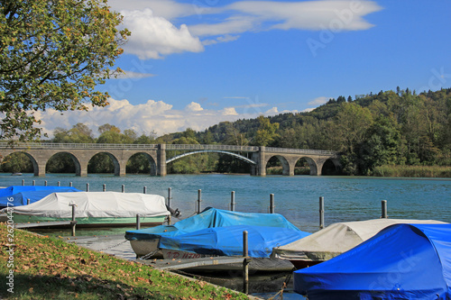 Wallpaper Mural brücke, wohlensee bern schweiz  Torontodigital.ca