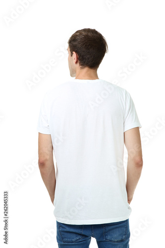 Young man isolated on white background