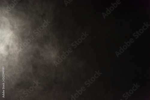 Smoke image in a black background