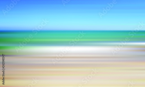 Summer light blue sea background. Blurred ocean and sky for print design.