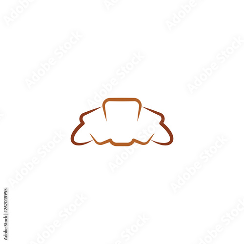croissant vector icon design logo symbol element