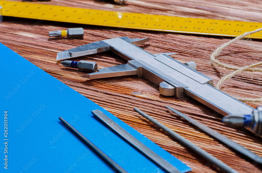 A set of working tools for doing household chores A set of working tools for doing household chores