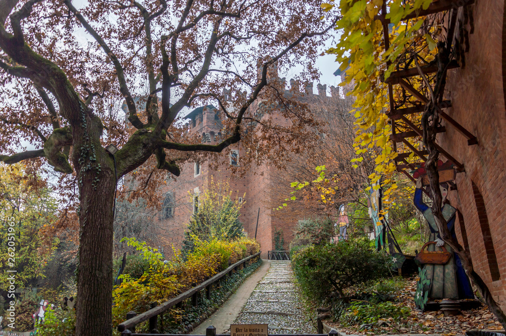 Park in the center of Turin in the autumn