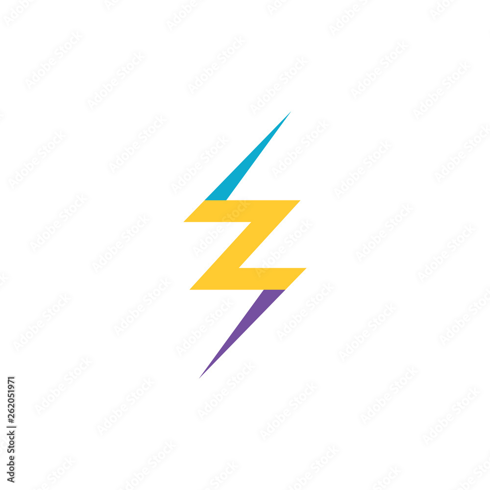 letter z thunder icon logo vector symbol element letter z thunder icon logo vector symbol element