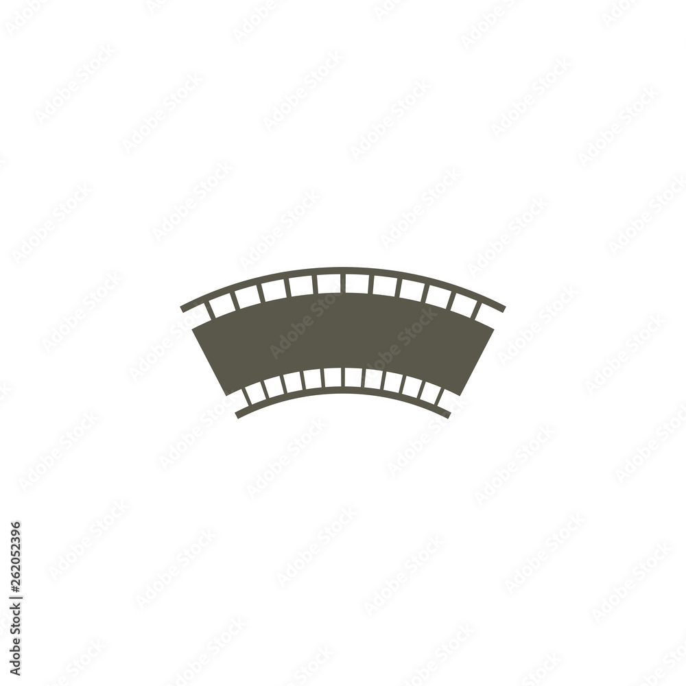 photographic film icon logo vector design element