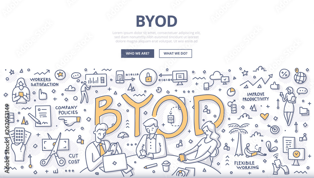 BYOD Doodle Concept BYOD Doodle Concept