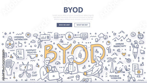 BYOD Doodle Concept photo