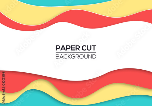 Modern summer paper cut cover