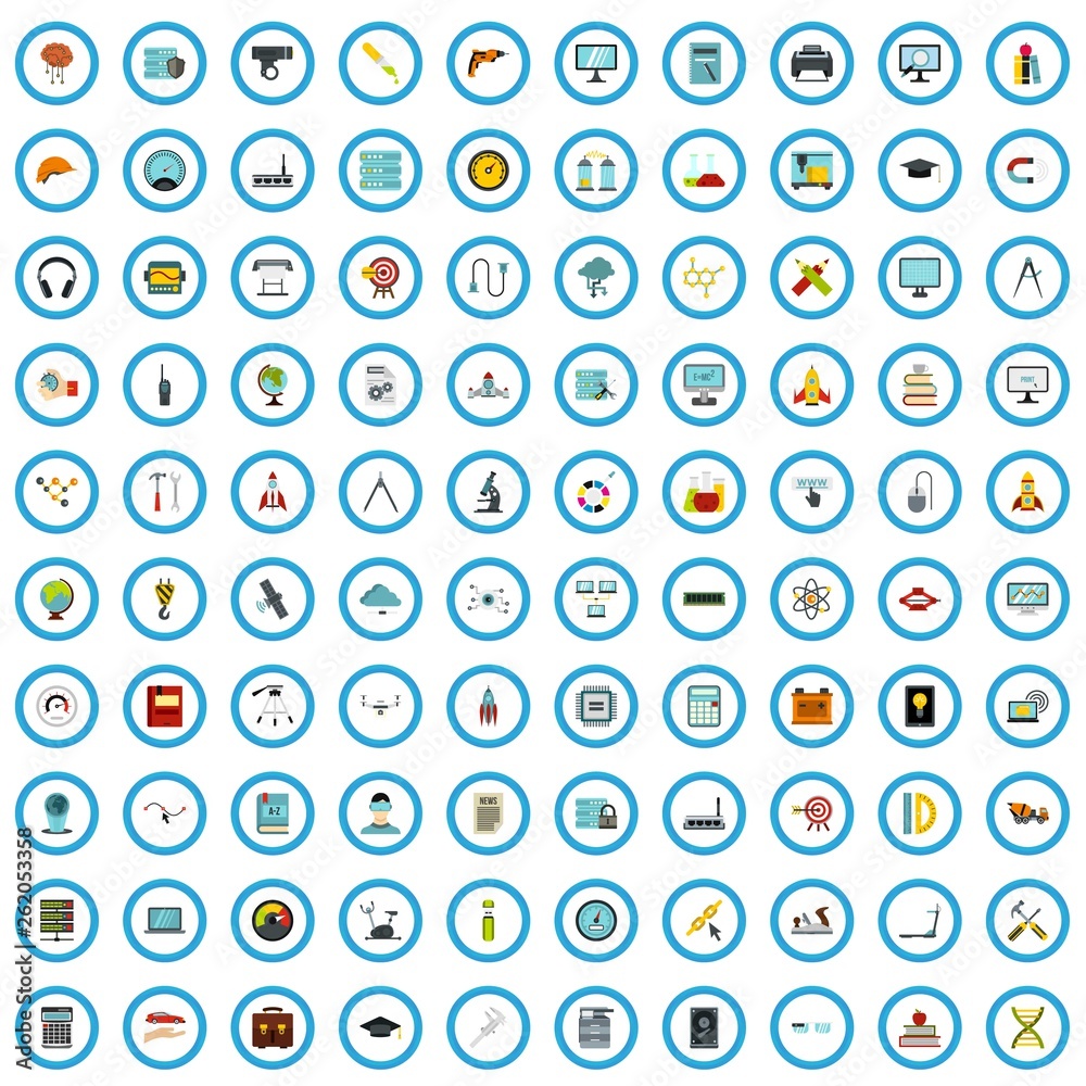 100 tools engineering icons set in flat style for any design vector illustration 100 tools engineering icons set in flat style for any design vector illustration