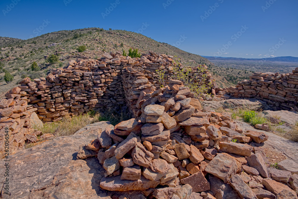 Ancient Indian Ruins on top of Sullivan Butte in Chino Valley AZ. I