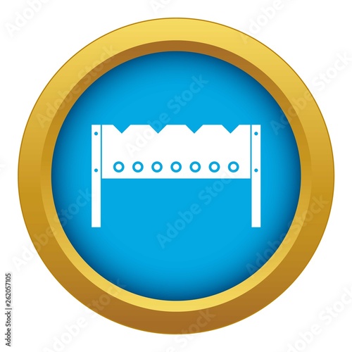 Brazier icon blue vector isolated on white background for any design