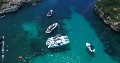 One of the most beautiful beaches in Mallorca, Spain.