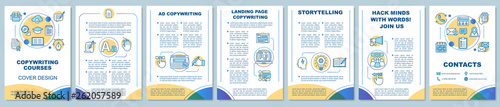 Copywriting courses brochure template