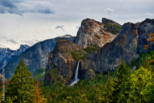 Bridal Veil Waterfall in Yosemite National Park