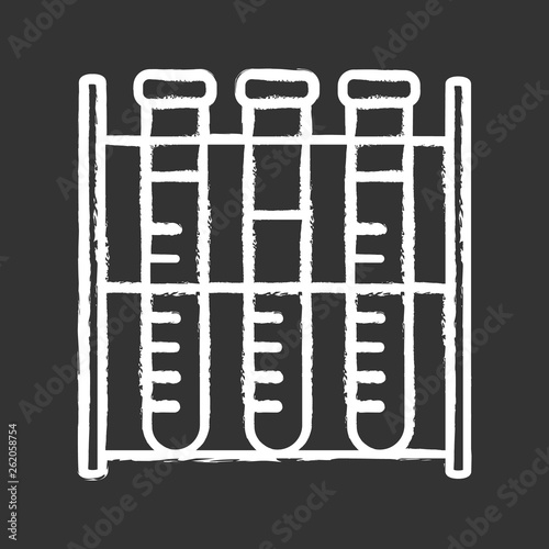 Lab analysis chalk icon
