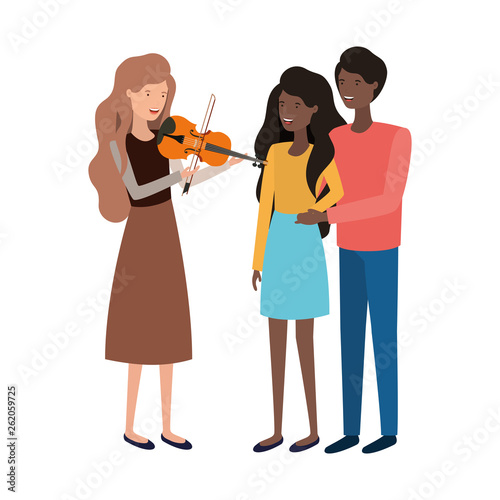 group of people with musical instrument