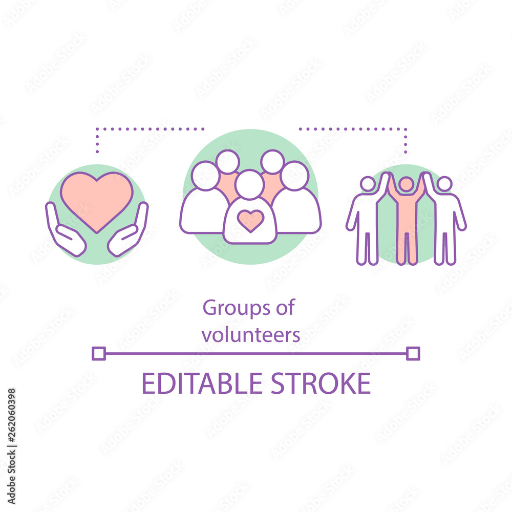 Charitable foundation concept icon Charitable foundation concept icon
