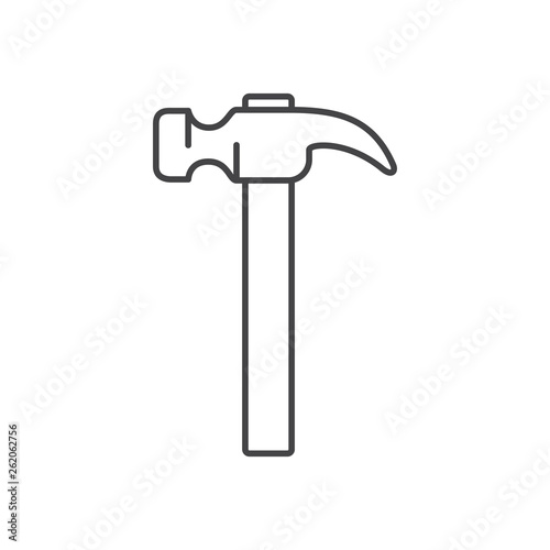 hammer tool isolated icon