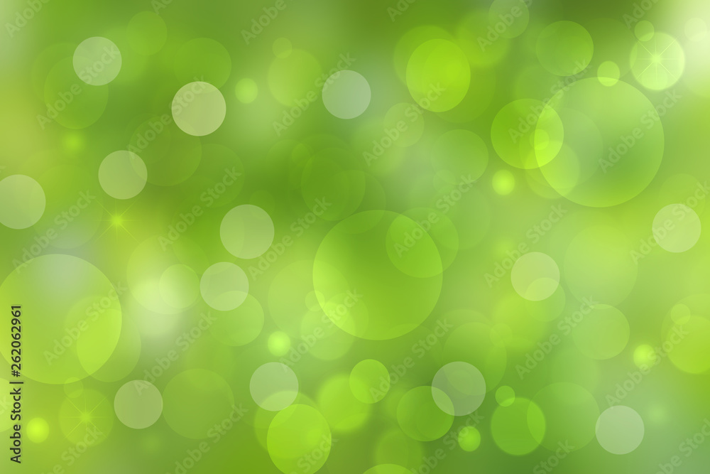 Fototapeta premium Abstract gradient green and light yellow colorful pastel spring or summer bokeh background. Beautiful texture.