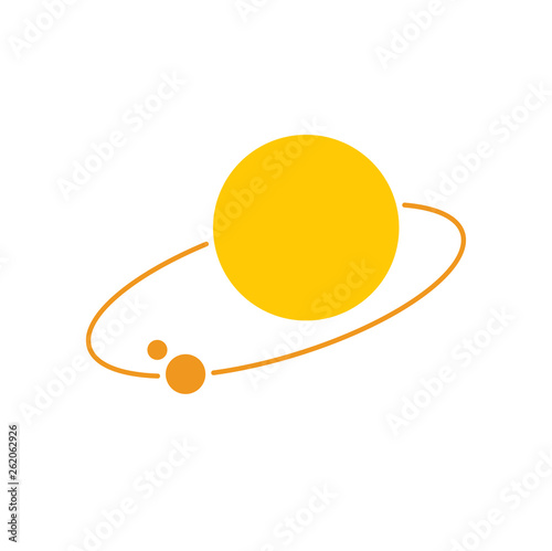 Sun icon on background for graphic and web design. Simple vector sign. Internet concept symbol for website button or mobile app. photo